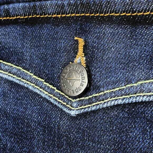 PATAGONIA Cuffed Hem Denim Shorts Sz 26 Blue - Picture 9 of 10